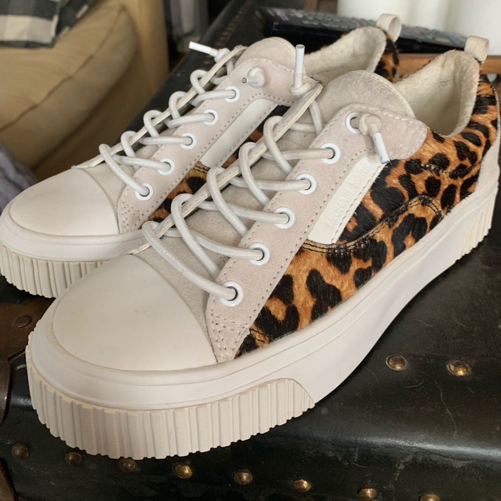 Adorable Michael Kors pony haired sneakers!